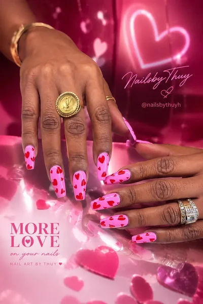 Classic French tip manicure with clean white free edge — nail art Austin TX by Nails by Thuy